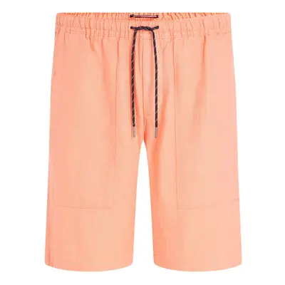 Tommy Hilfiger Men's Linen Shorts with Quick Dry Peach Dusk Regul