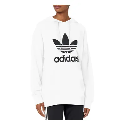 adidas Originals Women's Adicolor Trefoil Hoodie White Small