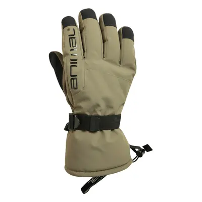 (XL, Khaki Green) Animal Mens Edge Ski Gloves