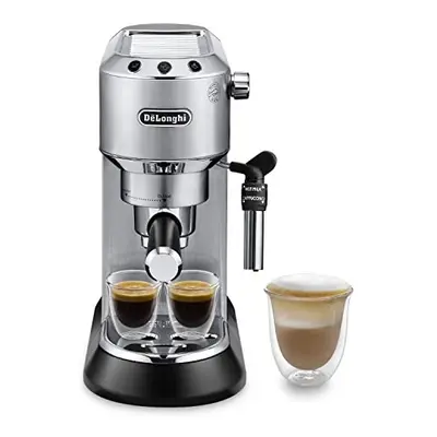 DeLonghi Dedica Style, Traditional Pump Espresso Machine, Coffee and Cappuccino Maker, EC685M, S