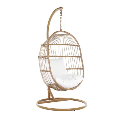 Hanging Chair with Stand ALBA PE Rattan Natural