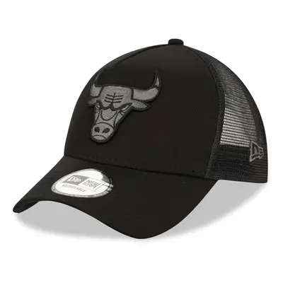 Chicago Bulls New Era NBA Team Black A-Frame Trucker Cap