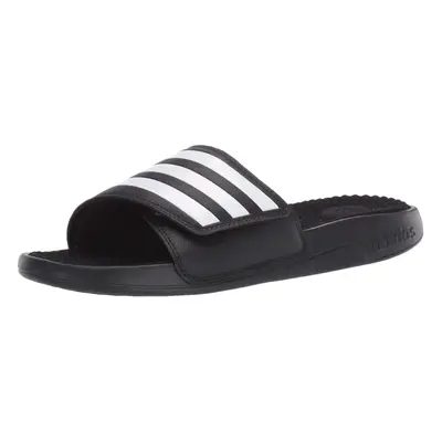 adidas Unisex Adissage Tuned Slides Sandal Black/White/Black US Men