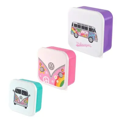 Set Of VW Campervan Summer Love Sandwich Lunch boxes