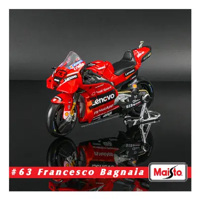 (2023 Ducati No.63) Maisto 1:18 Ducati Team #43 Miller #63 Bagnaia Licensed Simulation