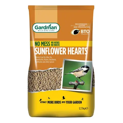 Gardman Sunflower Hearts For Bird Feeding, High Energy & Oil Rich - 12.75 Kg Bag