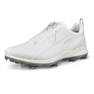 (UK 6, White) Ecco Womens BIOM Tour Cleated BOA Phorene Waterproof Golf Shoes