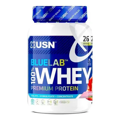 (Strawberry) 908g USN Blue Lab Whey Isolate Protein Powder Muscle Building Nutrition Shake