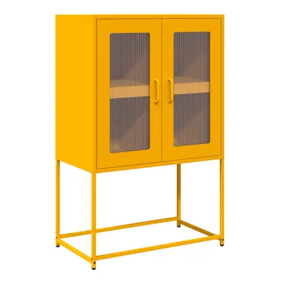 (mustard yellow) vidaXL Highboard Pink 68x39x107 cm Steel sideboard side cabinet