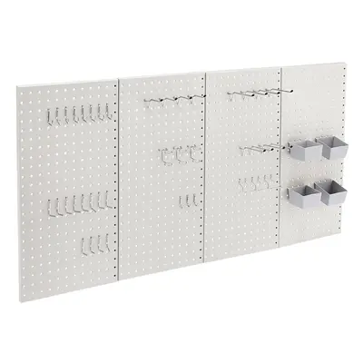 Amazon Basics Metal Pegboard Kit Rust and Scratch Resistant - Piec