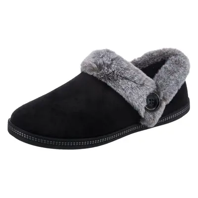 Skechers Women's Cozy Campfire-Fresh Toast Slipper Black 7.5