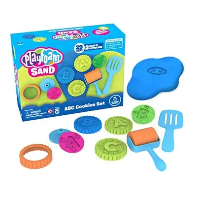 Learning Resources Playfoam Sand ABC Cookies Play Toy with Colours, Letters & Tool, for Moulding