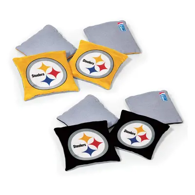 Wild Sports NFL Pittsburgh Steelers 8pk Dual Sided Bean Bags, Team Color