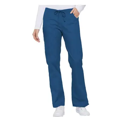 Dickies womens Signature Mid Rise Drawstring cargo medical scrubs pants, Royal, X-Small US