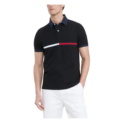 Tommy Hilfiger Men's Flag Pride Polo Shirt in Custom Fit CS DEEP Knit