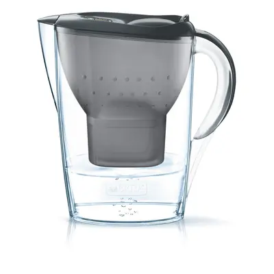 BRITA Marella Cool Water Filter Jug and Cartridges Starter Pack, Graphite