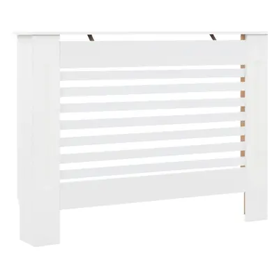 vidaXL Radiator Cover White Sturdy MDF Heater Cover Heating Radiator Cover