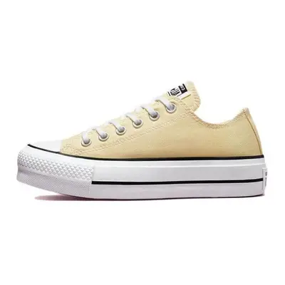 converse All Star Lift Ox Lemon Drop Egret Black Womens Size