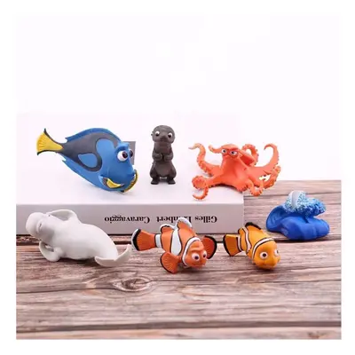 (6pcs) 6pcs/Set Finding Nemo Dory PVC Action Figure Toys Model Figurine Doll