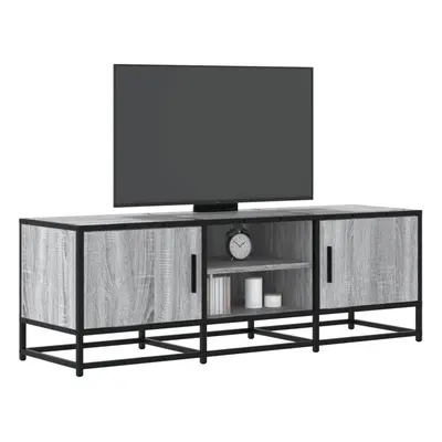 vidaXL TV Cabinet TV Stand Media TV Unit Grey Sonoma Engineered Wood and Metal