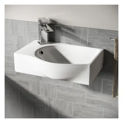 Nes Home Cloakroom Rectangle Basin Sink