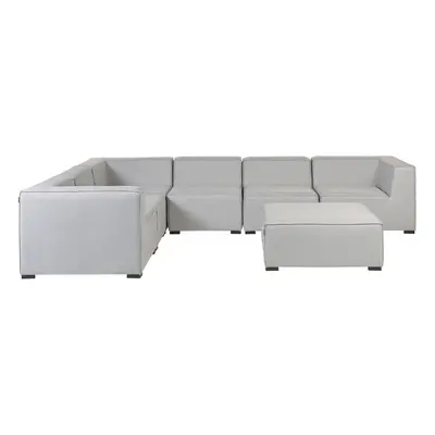 Corner Sofa with Ottoman AREZZO Light Grey