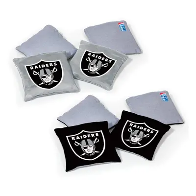 Wild Sports NFL Las Vegas Raiders 8pk Dual Sided Bean Bags Team Color