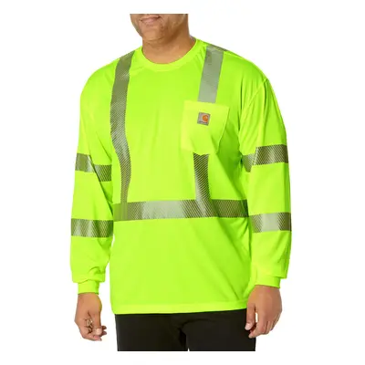 Carhartt Men's High Visibility Force Long Sleeve Class Tee Brite Lim