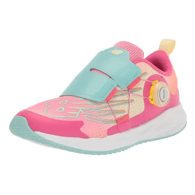 New Balance Kids Fuelcore Reveal V3 Boa Running Shoe, Hi-pinkSurfPeach glaze, Wide Little Kid