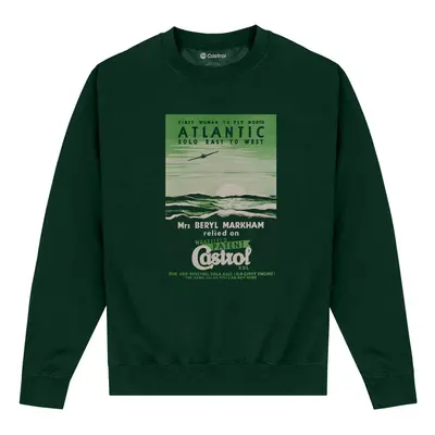 (L, Dark Green) Castrol Unisex Adult Atlantic Sweatshirt