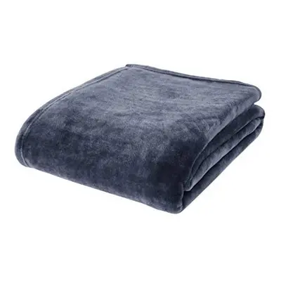 Catherine Lansfield Extra Large New Raschel Velvet Touch 200X240Cm Throw Navy