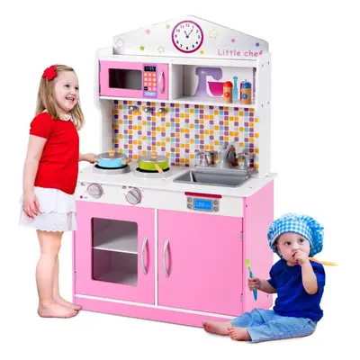 Wooden Kids Play Kitchen Childrens Role Play Pretend Set Toy Boys & Girls Gift