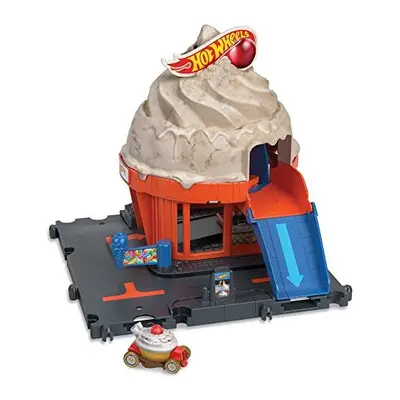 Ã¢Hot Wheels City Track Set with Hot Wheels Car, Track Play that Connects to Other Sets, Ice Cre