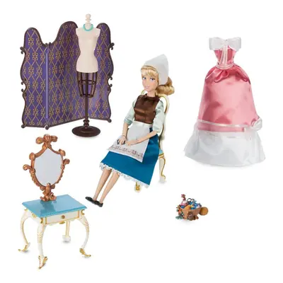 Disney Store Official Cinderella Classic Doll and Vanity Playset - Enchanting Toy Figure Set wit