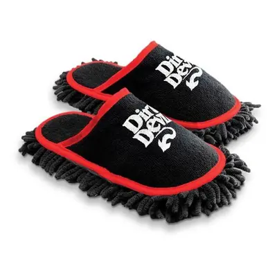 Dirt Devil Microfiber Cleaning Slippers, Black - Pack of