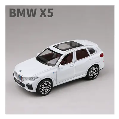 (X5 White) Caipo 1:32 BMW X5M X5 SUV Alloy Model Car Toy Diecasts Casting Pull Back Sound and Li