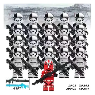 (Star Wars-Set 5) Fit Lego Star Wars Movie Series Clone Troopers Minifigures Kids Toys Gifts 21P