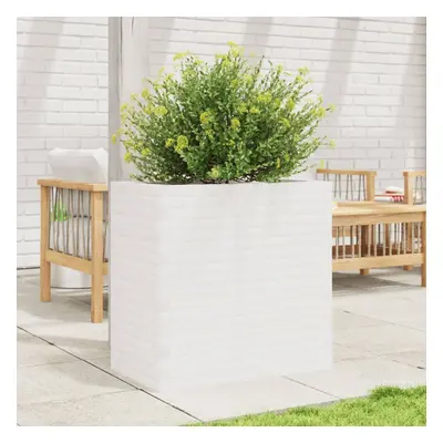 vidaXL Garden Planter White 70x40x68.5 cm Solid Wood Pine