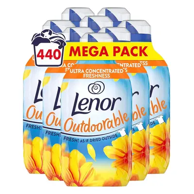 Lenor Outdoorable Fabric Conditioner, Washes, 6.16 (770 ml x 8)