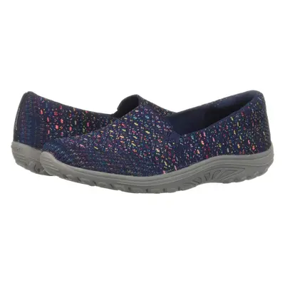 Skechers Womens Relaxed Fit Reggae Fest Wicker SlipOn Wide Width Navy W