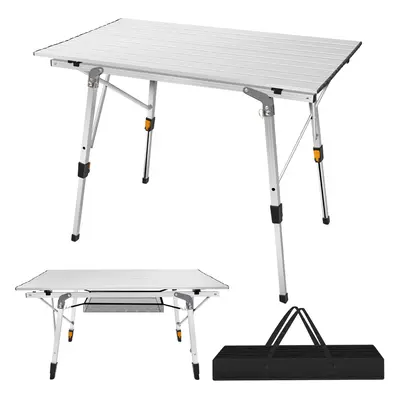 Portable Camping Table Roll-up Aluminium Folding Picnic Table for Outdoor BBQ Party 3FT Gaden Ta