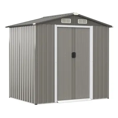 6FT x 4FT Outdoor Storage Shed Metal Tool House W/ Air Vents