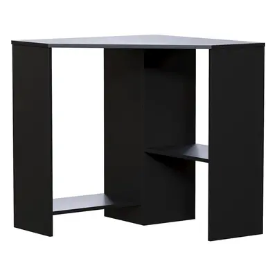 (Black) Hetton Corner Computer Desk PC Office Study Table