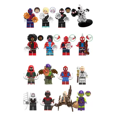 (Style C 16pcs) 16Pcs Marvel Avengers Super Heroes Mini Figures Dc Fit Lego Minifigures