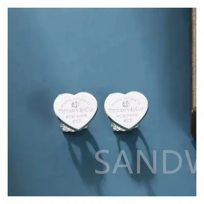 (4) Exquisite S925 Sterling Silver Tfny Earrings New Love Smile Earrings Multiple Styles Availab