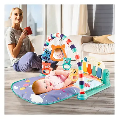 3 In1 Baby Infant Gym Play Mat Fitness Music Piano Hanging Toy Projector Early Educational Puzzl