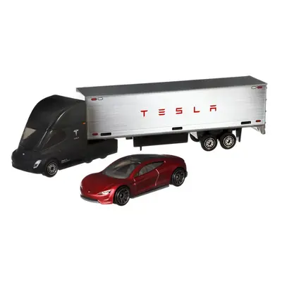 Matchbox Convoys Collectible Cars Die-cast Series - Inspired by Tesla Semi & Box Trailer and Roa