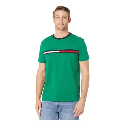 Tommy Hilfiger Mens Short Sleeve Signature Stripe graphic T-Shirt Ver