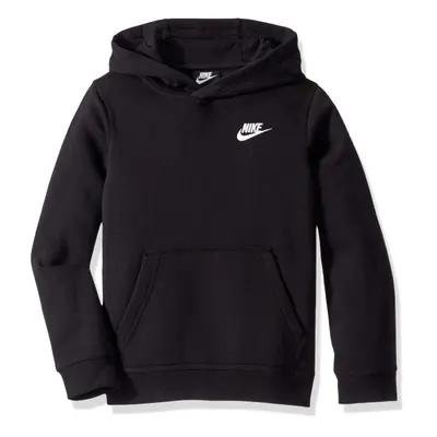 NIKE Boy's Nsw Pull Over Hoodie Club Black/White Large