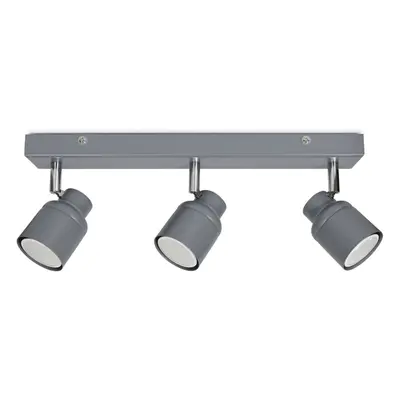 ValueLights Benton Grey Spotlight IP44 Rated Way Bar Ceiling Light